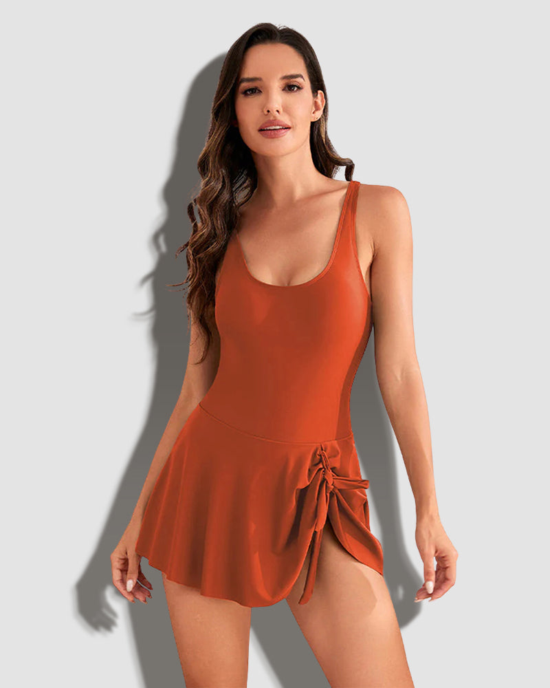 Serena Swim Dress | One-Piece Elegance | Flattering Fit & Playful Flair