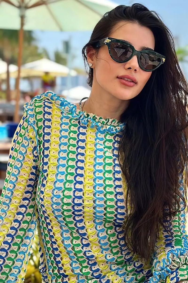 Boho Maxi Dress | Lightweight Knit | Effortless Chic