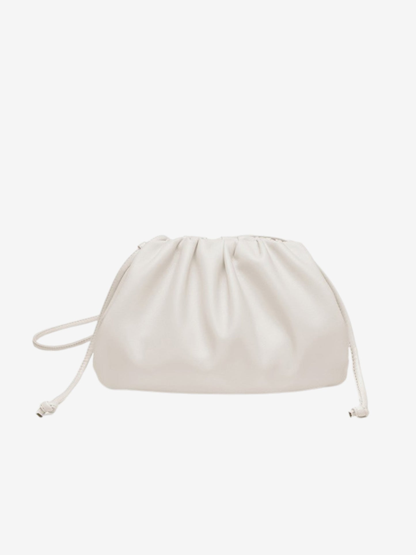 Drawstring Pouch Bag | Faux Leather | Convertible Crossbody Design