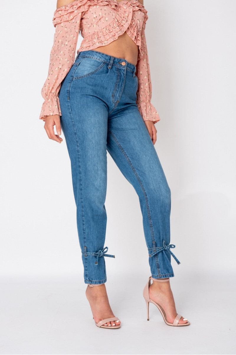 Classic Blue High-Waisted Slim Jeans | Everyday Fit | Timeless & Tailored