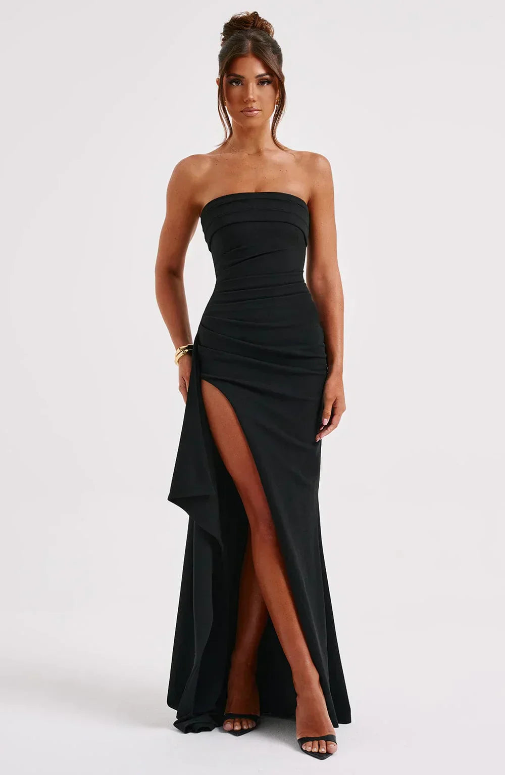 Strapless Evening Gown | Elegant & Bold | Formal Wear