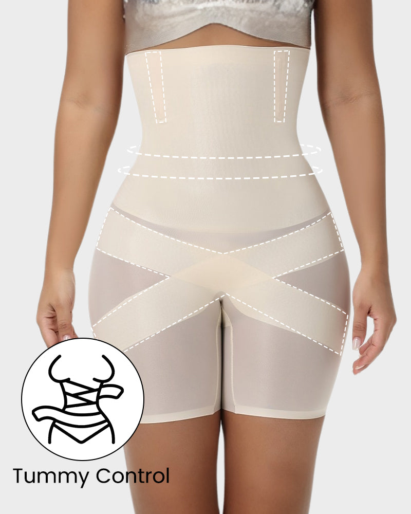 ShapeFlex Shorts | High-Waist Shaper | Seamless Sculpting & Tummy Control