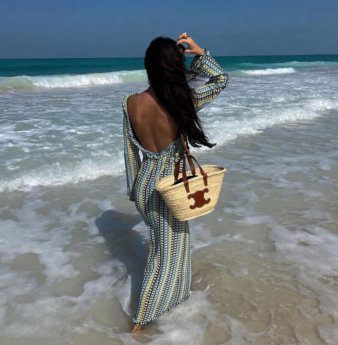 Boho Maxi Dress | Lightweight Knit | Effortless Chic