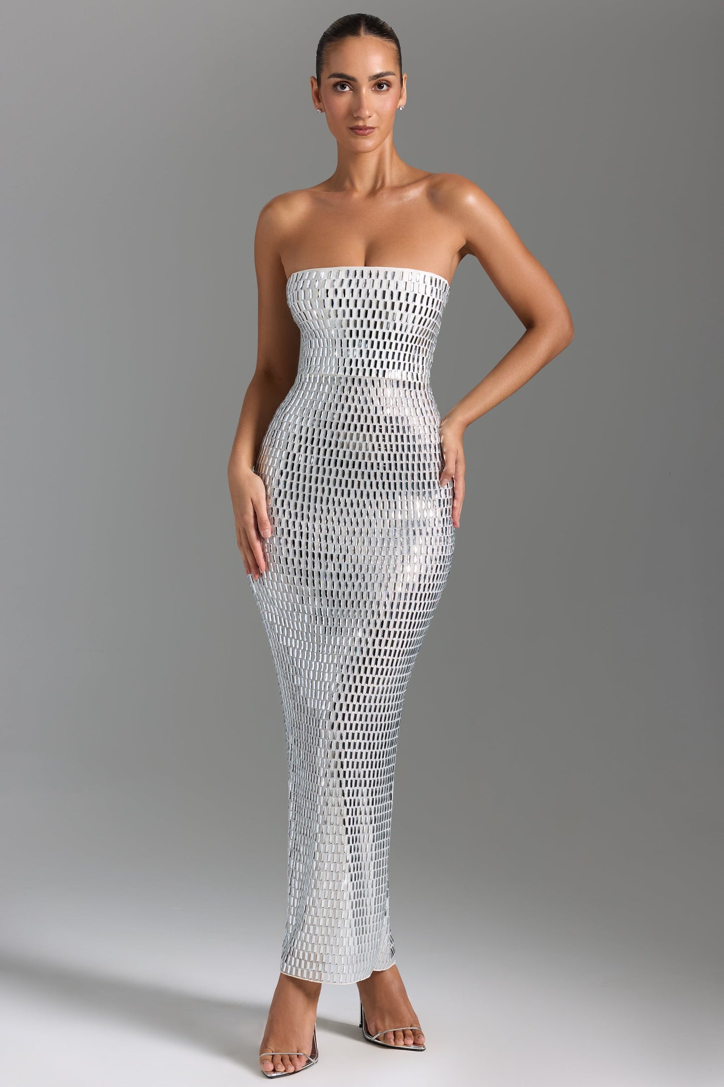 Strapless Sequin Maxi Dress | Sparkling & Elegant | Glamorous Fit