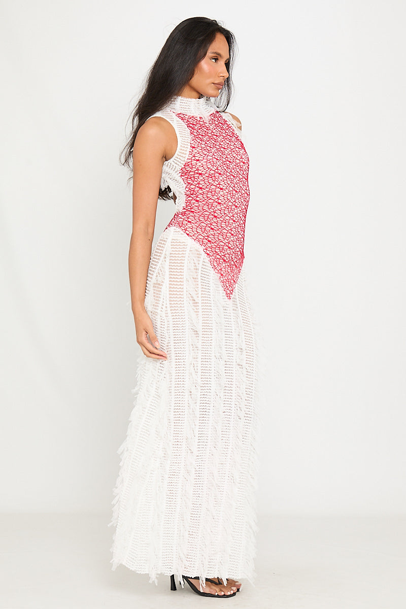 Sleeveless Crochet Overlay Jumpsuit | Boho & Chic | Effortless Elegance