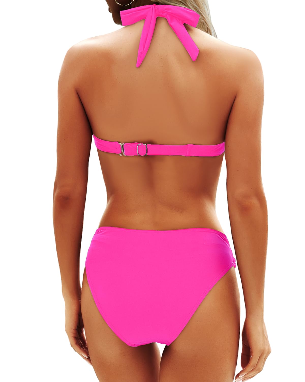Wave Curve Bikini | Contrast Trim | Classic Triangle Style