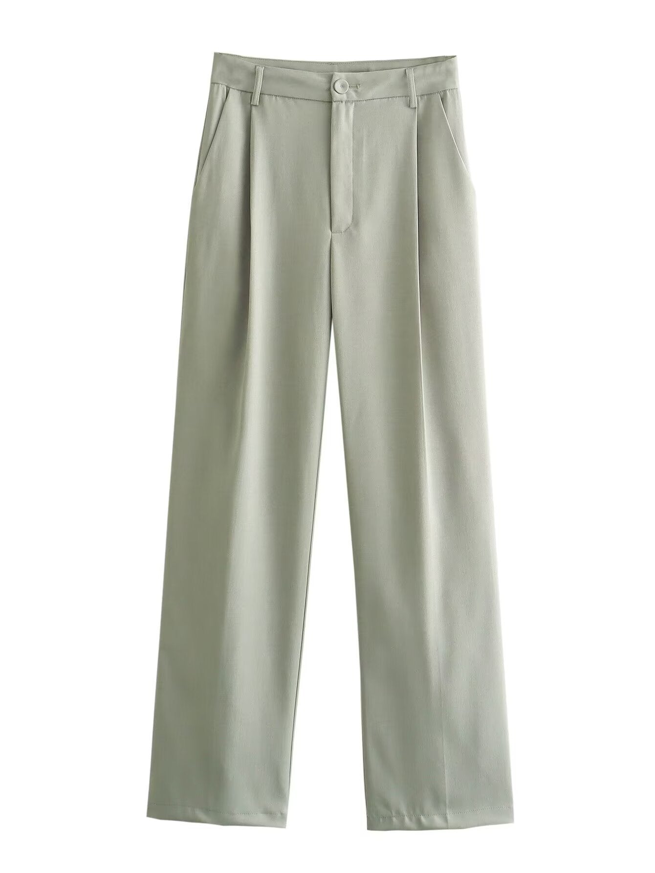 Utility Set | Polyester Twill | Cropped Jacket & Wide-Leg Pants