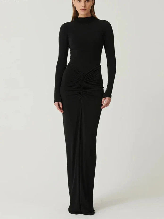 Long Sleeve Bodycon Maxi Dress | Sleek & Sculpting | Modern Minimalism
