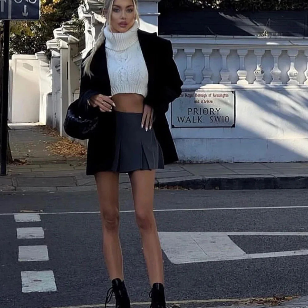 Pleated Mini Skirt | High-Waisted | Classic Schoolgirl Chic