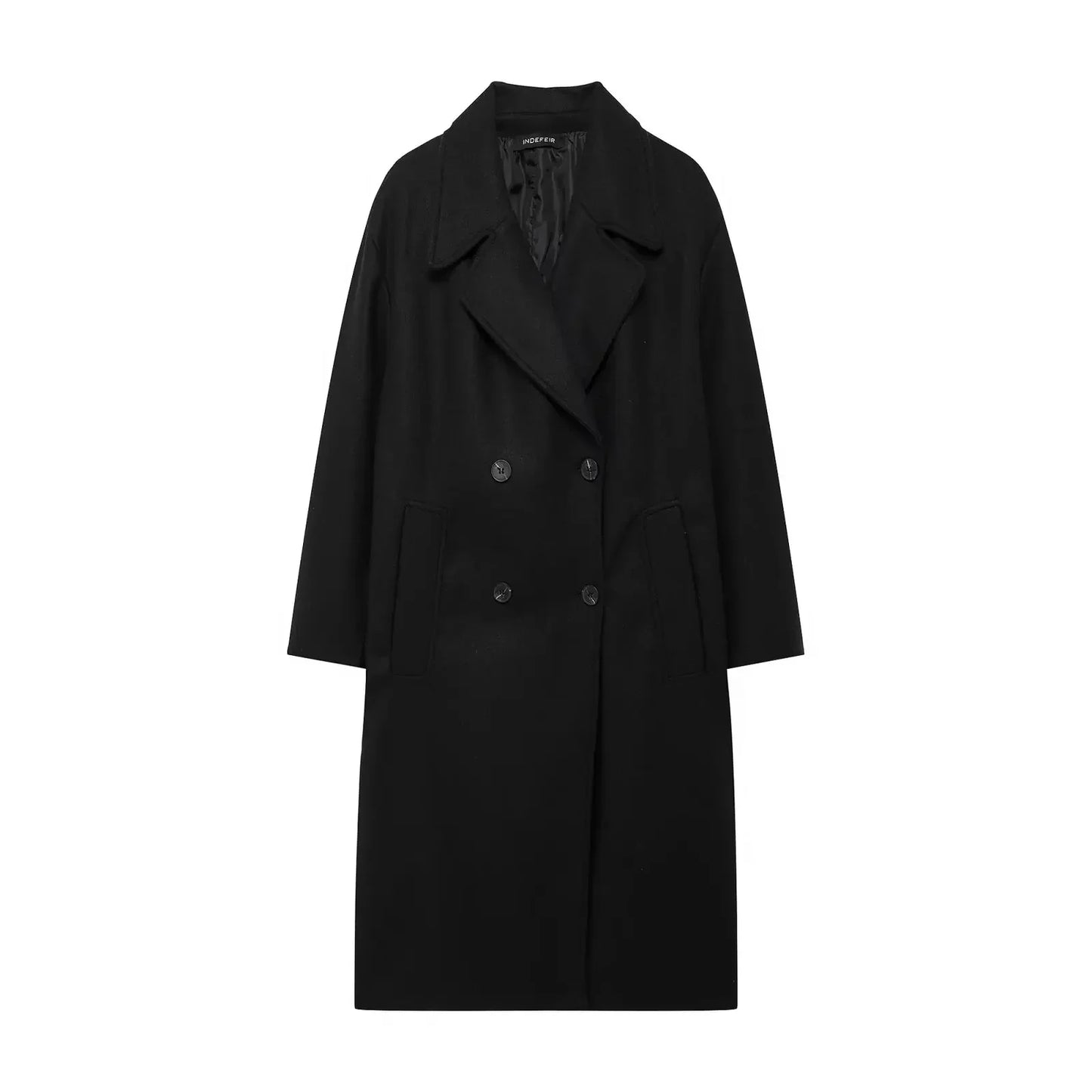 Women's Long Wool Trench Coat | Elegant & Warm | Tailored Fit