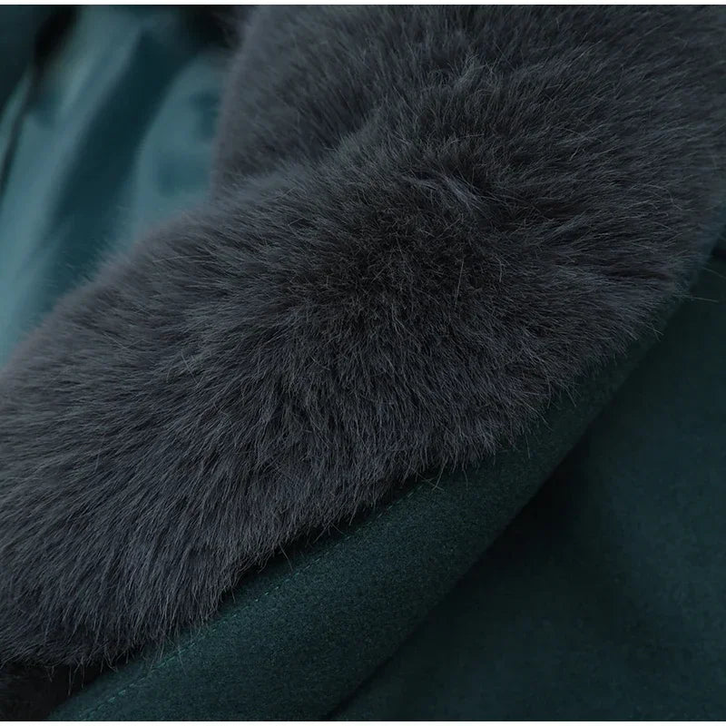 Wool Jacket with Faux Fur Collar | Chic & Warm | Timeless Elegance