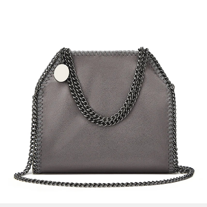 Women's Chain Shoulder Bag | Chic & Edgy | Faux Leather