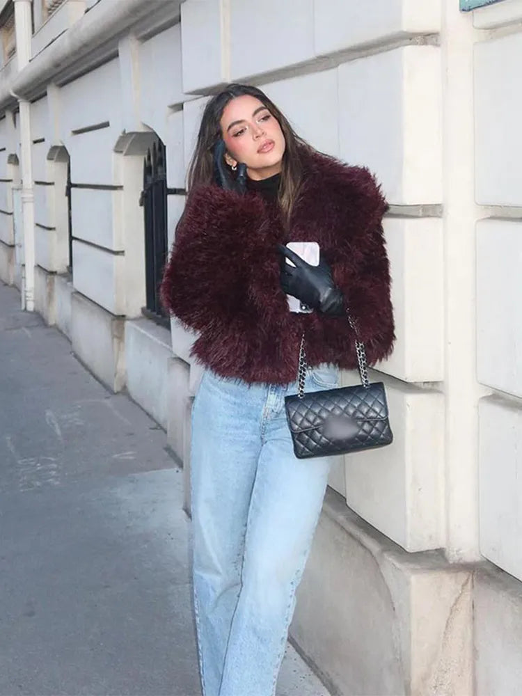 Women's Faux Fur Jacket | Soft & Luxe | Oversized Fit