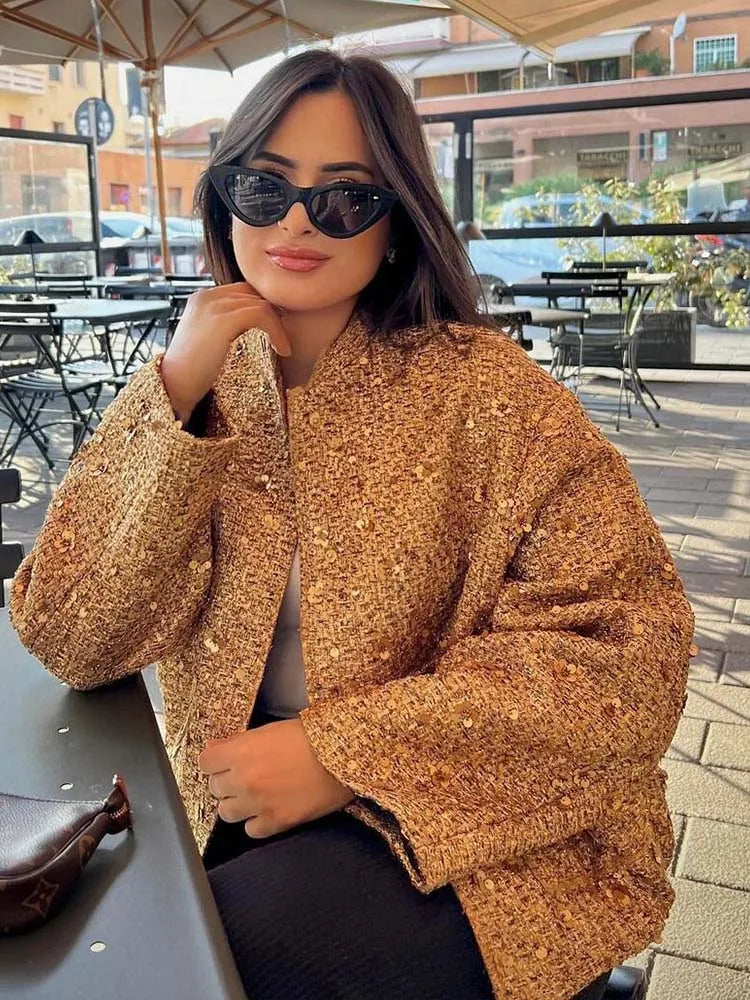 Sequin Bomber Jacket | Luxe Statement | Effortless Glam