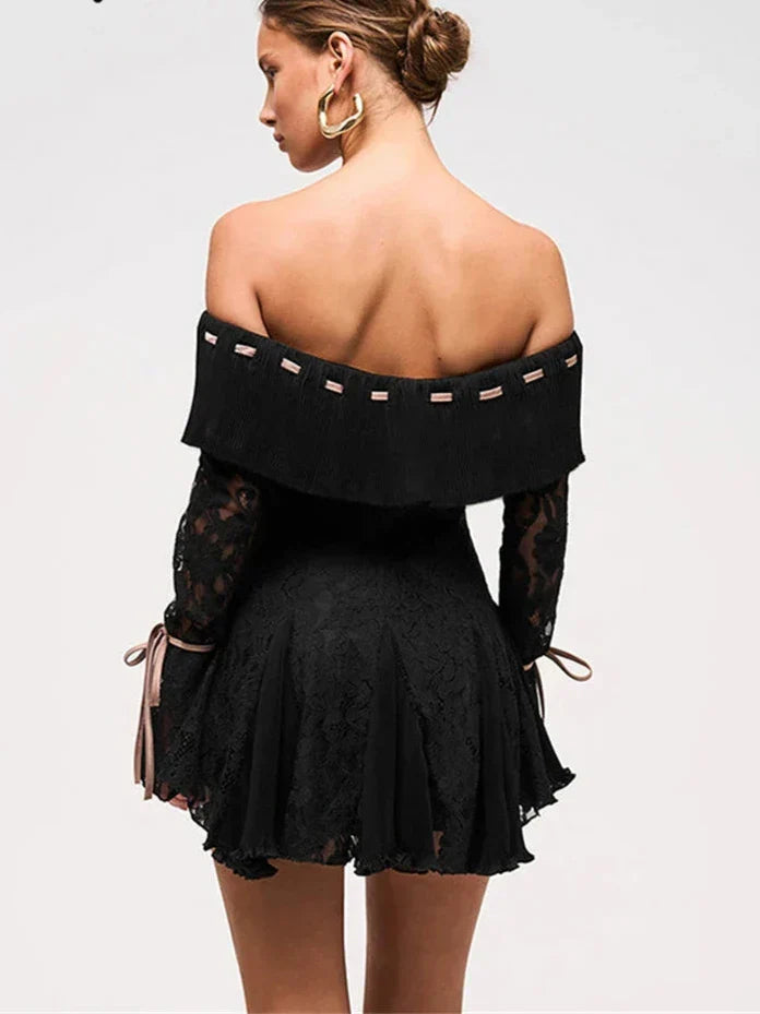 Off-Shoulder Lace Romper | Boho Chic | Effortlessly Feminine