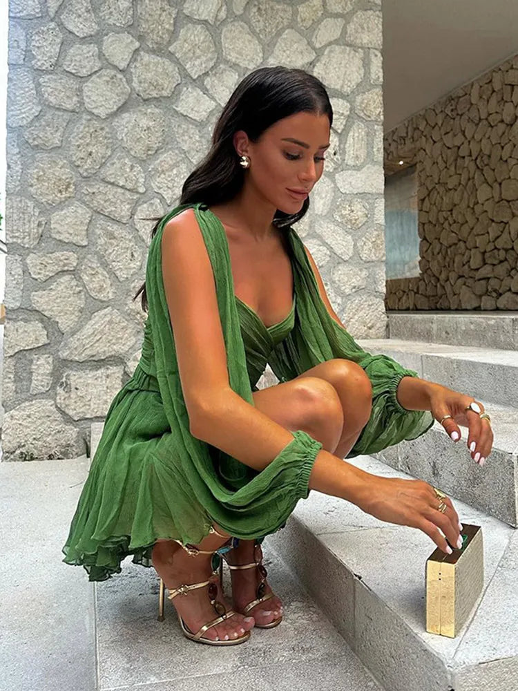 Puff-Sleeve Mini Dress | Bold & Flirty | Elegant Party Wear