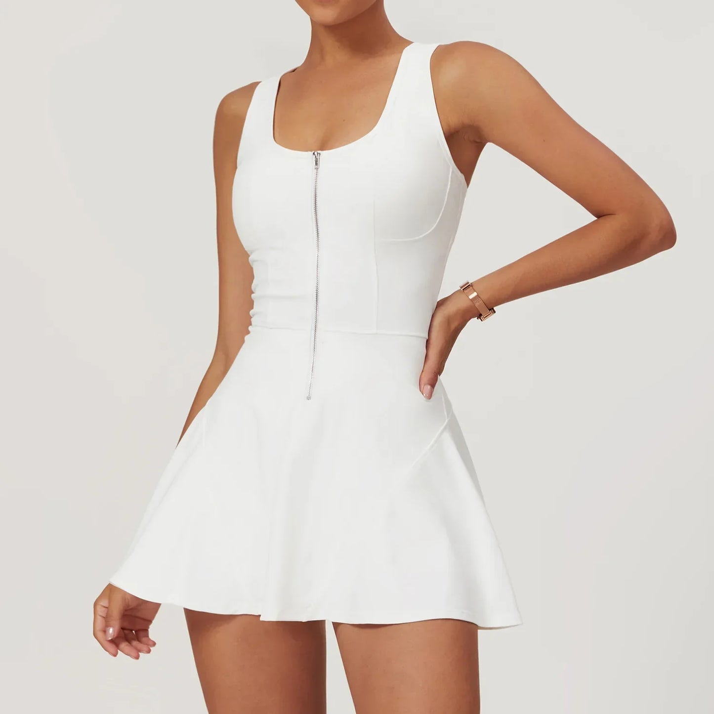 Athletic Tennis Dress | Built-In Shorts | Sporty & Stylish