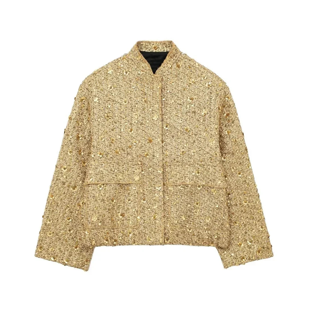 Sequin Bomber Jacket | Luxe Statement | Effortless Glam