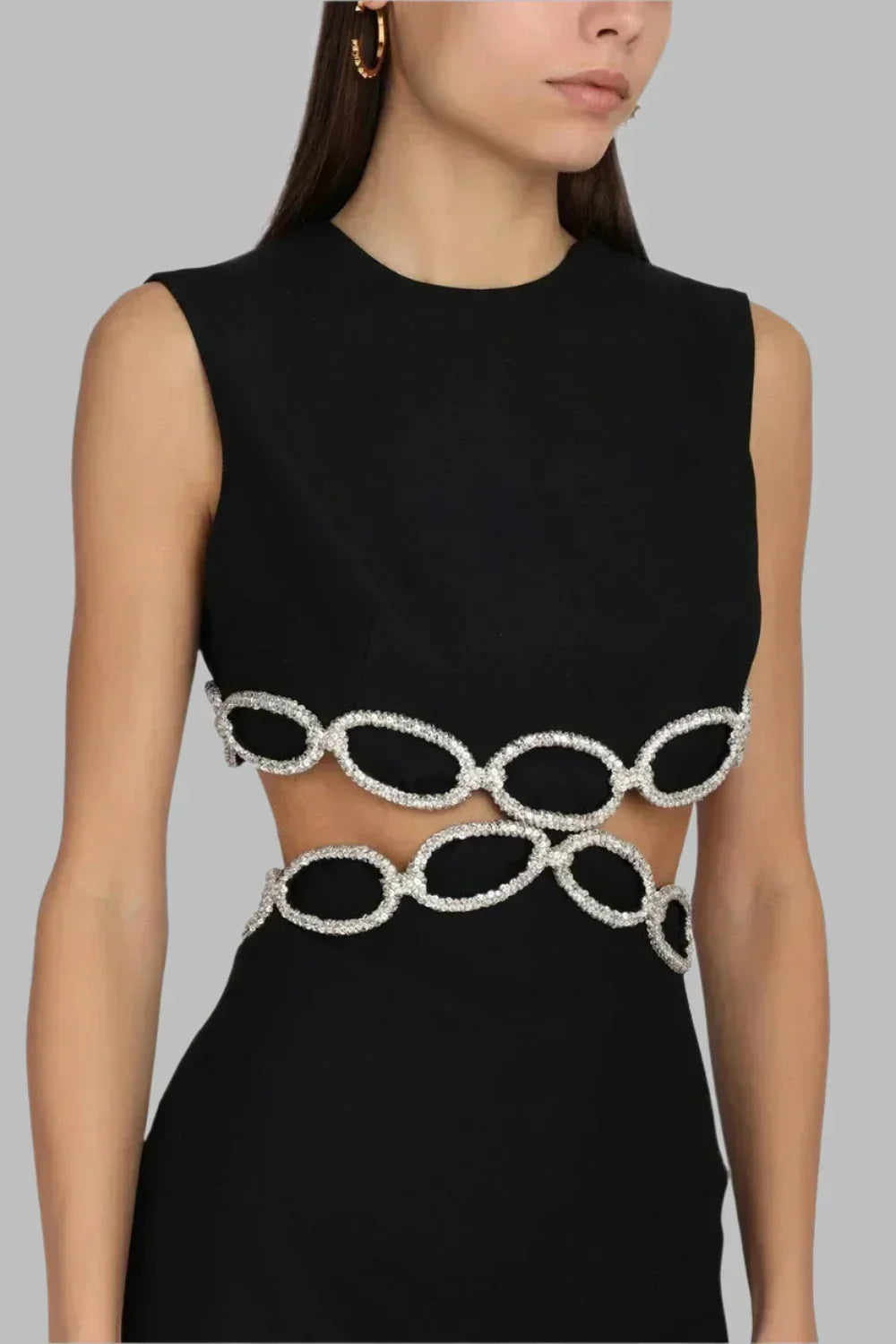 Cut-Out Mini Dress | Bold & Edgy | Metallic Ring Detail