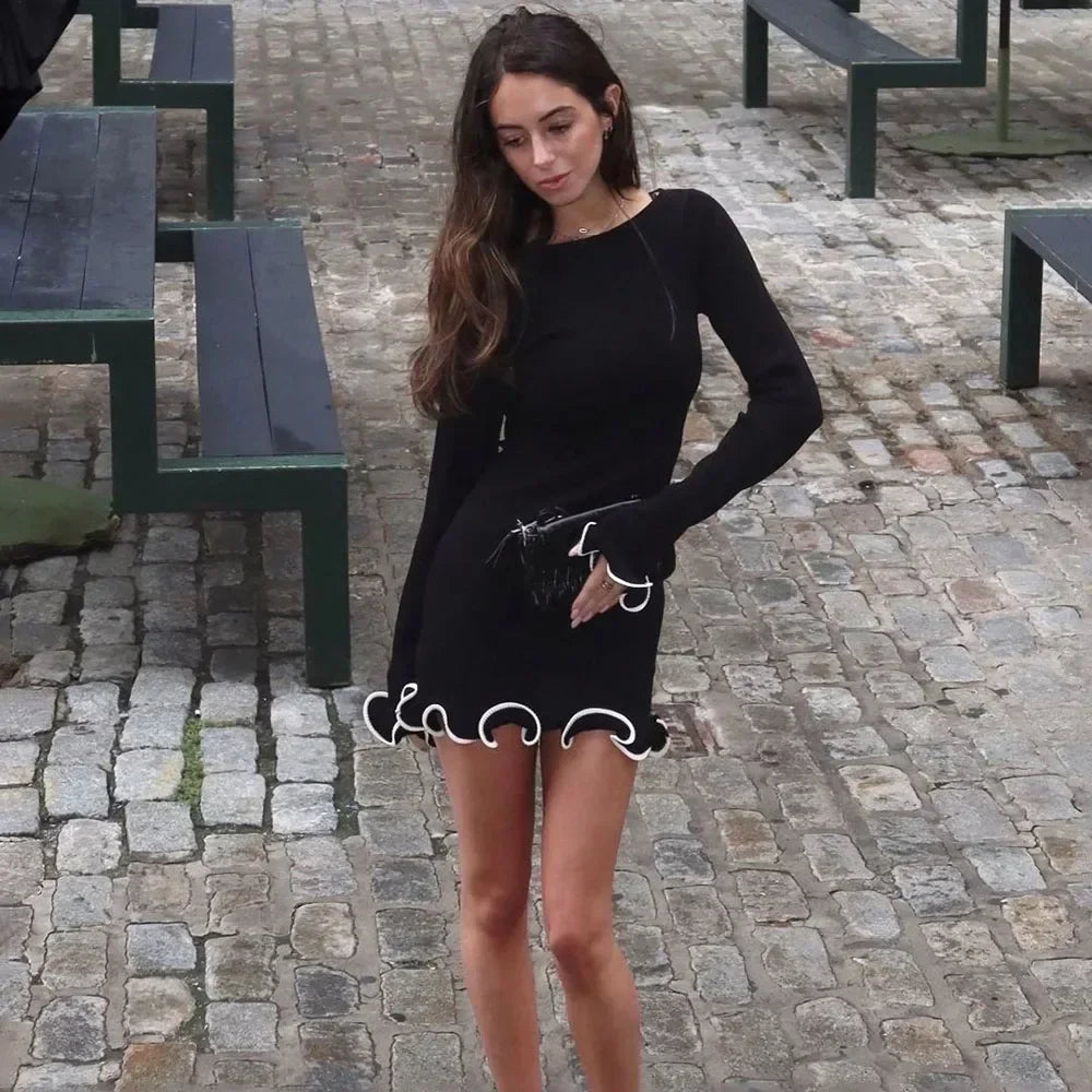 Scallop Hem Knit Dress | Fit & Flare | Sweet Meets Sophisticated