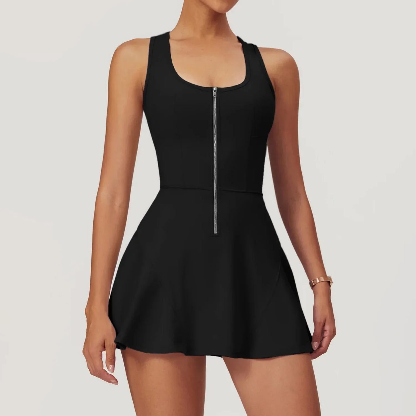 Athletic Tennis Dress | Built-In Shorts | Sporty & Stylish