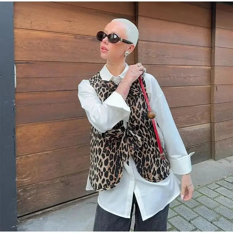 Leopard Print Faux Fur Vest | Bold & Luxe | Statement Layering Piece