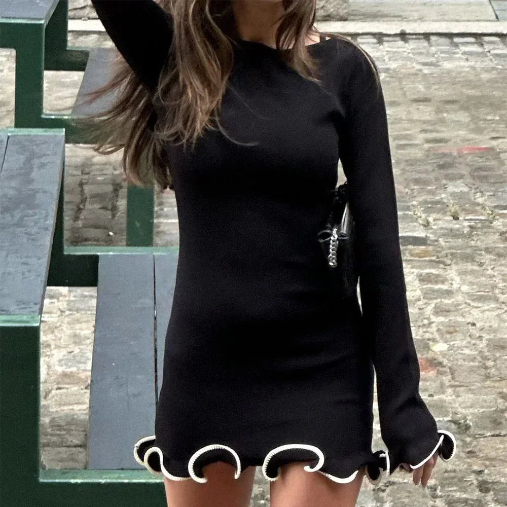 Scallop Hem Knit Dress | Fit & Flare | Sweet Meets Sophisticated