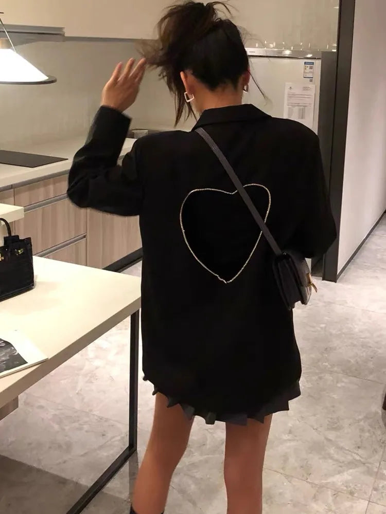 Heart Cutout Blazer | Statement Back | Chic with a Twist