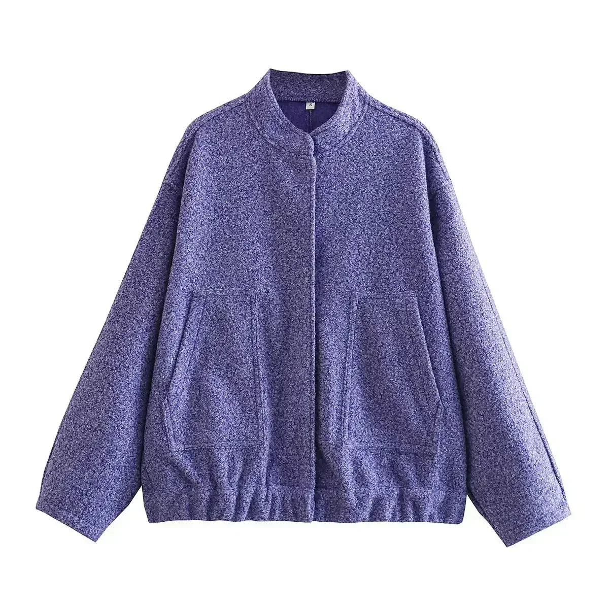 Oversized Wool Bomber Jacket | Luxe & Cozy | Vibrant Color Options