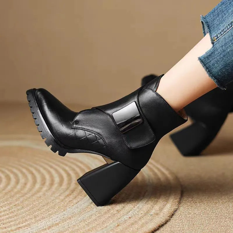 Cut-Out Ankle Boots | Western-Inspired | Bold & Stylish