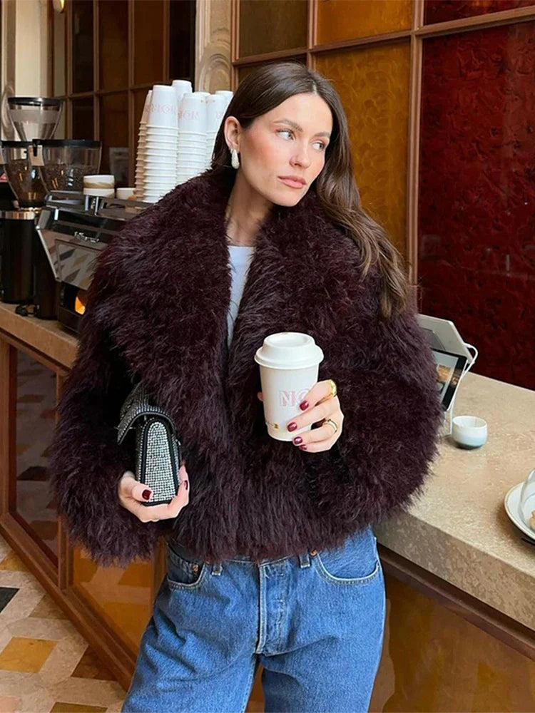 Women's Faux Fur Jacket | Soft & Luxe | Oversized Fit
