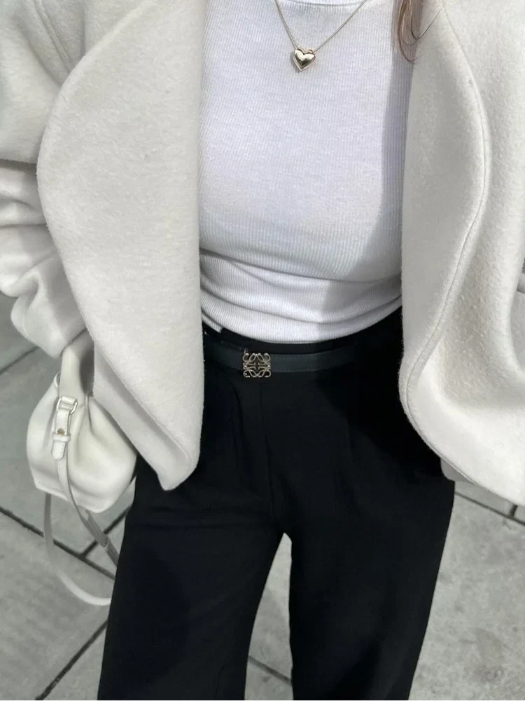 Oversized Wool Bomber Jacket | Minimalist Luxe | Effortless Chic