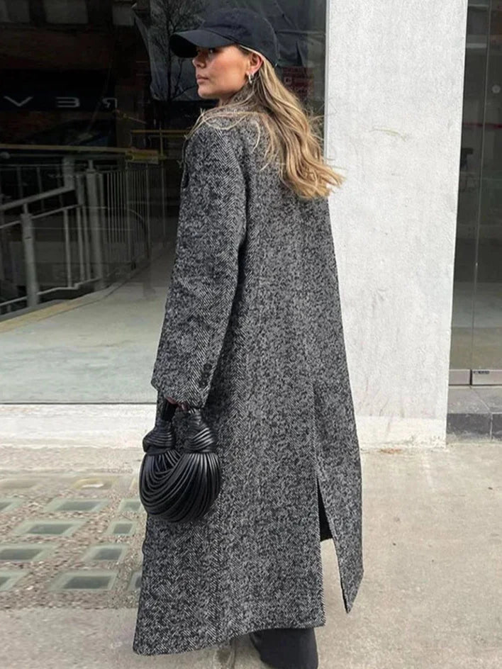 Women's Oversized Wool Coat | Cozy & Stylish | Longline Fit