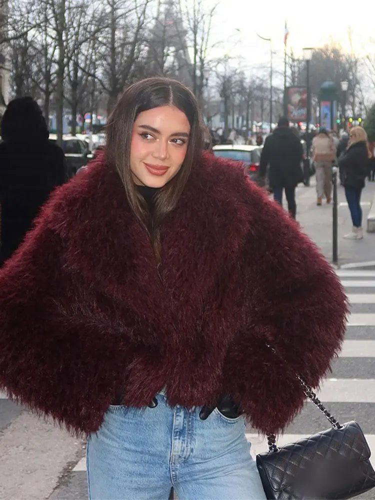 Women's Faux Fur Jacket | Soft & Luxe | Oversized Fit