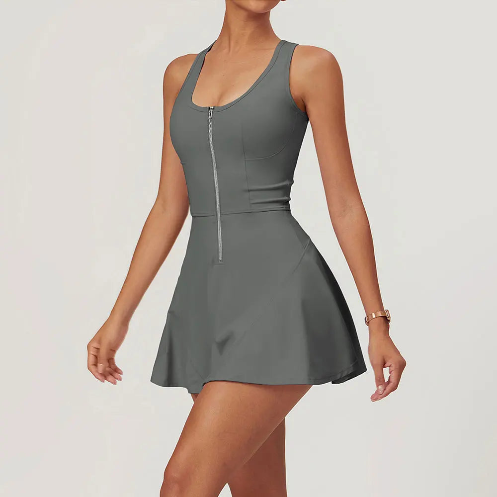 Athletic Tennis Dress | Built-In Shorts | Sporty & Stylish