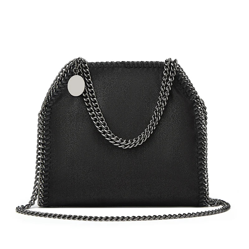 Women's Chain Shoulder Bag | Chic & Edgy | Faux Leather