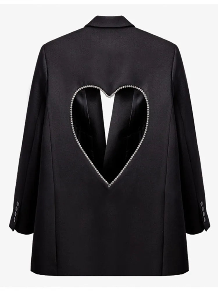 Heart Cutout Blazer | Statement Back | Chic with a Twist
