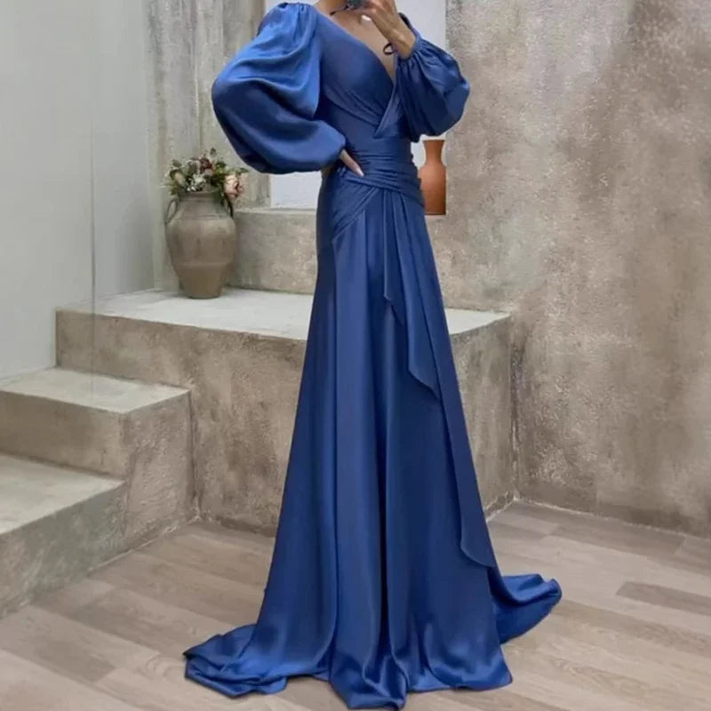 Elegant Satin Gown | Flowing Silhouette | Timeless Glamour