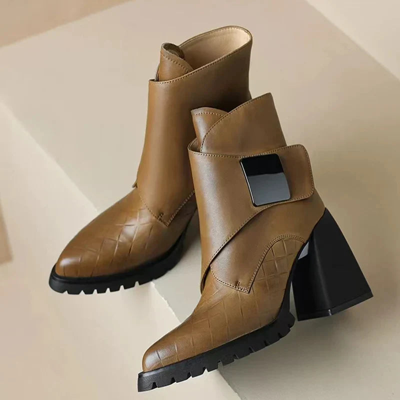 Cut-Out Ankle Boots | Western-Inspired | Bold & Stylish