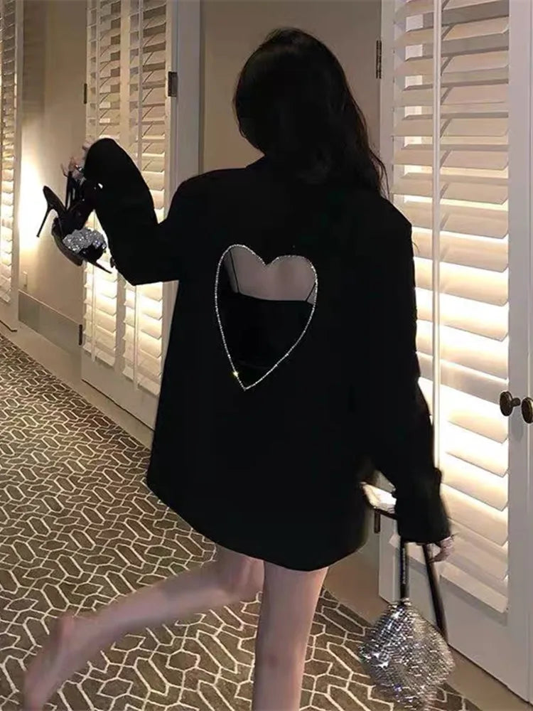 Heart Cutout Blazer | Statement Back | Chic with a Twist