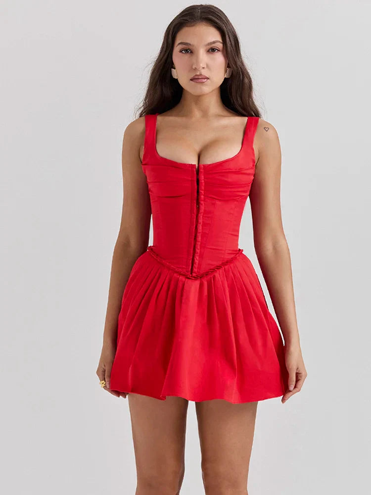 Corset Mini Dress | Fit & Flare | Sweetheart Neckline