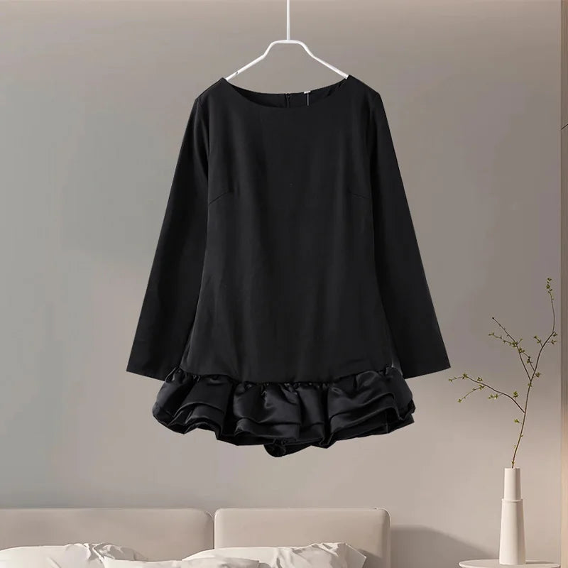 Women's Embellished Mini Dress | Elegant & Playful | Ruffled Hem