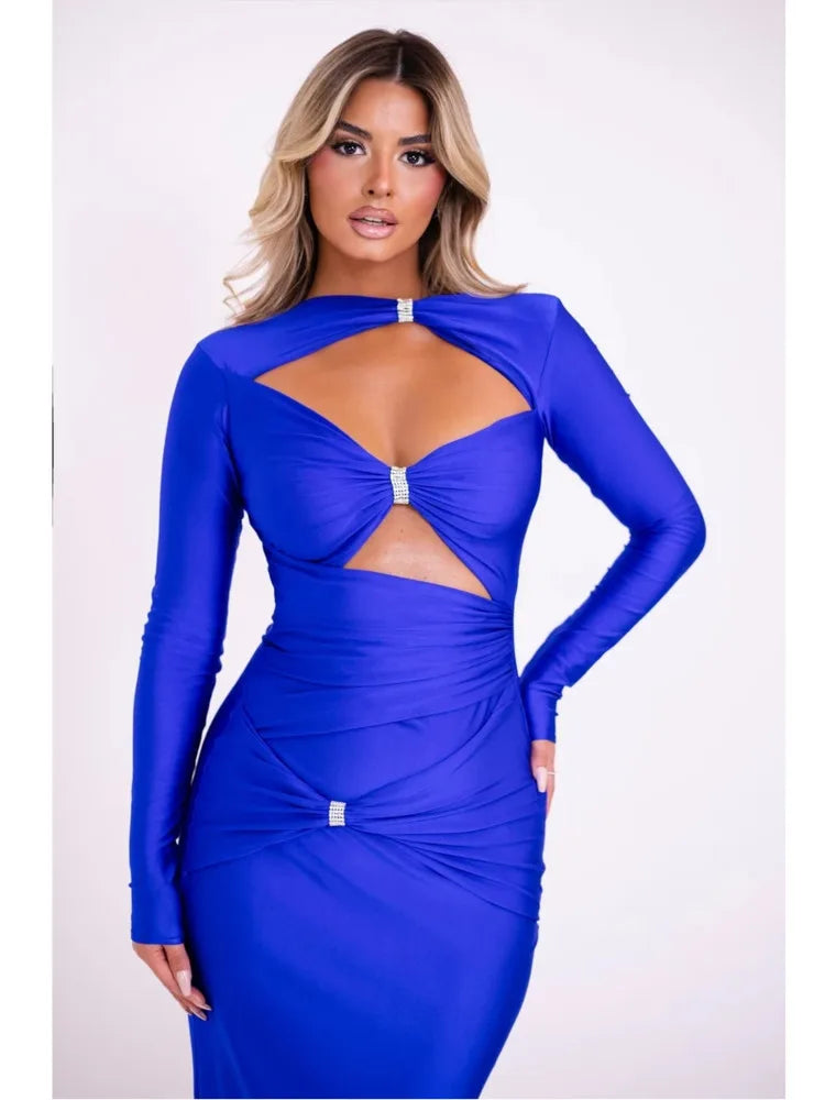 Cut-Out Bodycon Dress | Bold & Chic | Long Sleeve Evening Wear