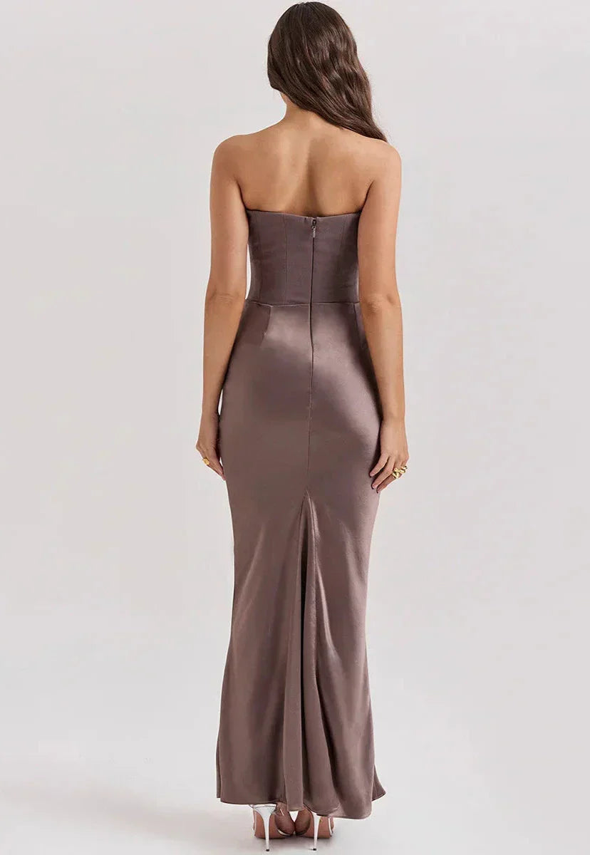 Strapless Bodycon Maxi Dress | Elegant | Sleek & Glamorous