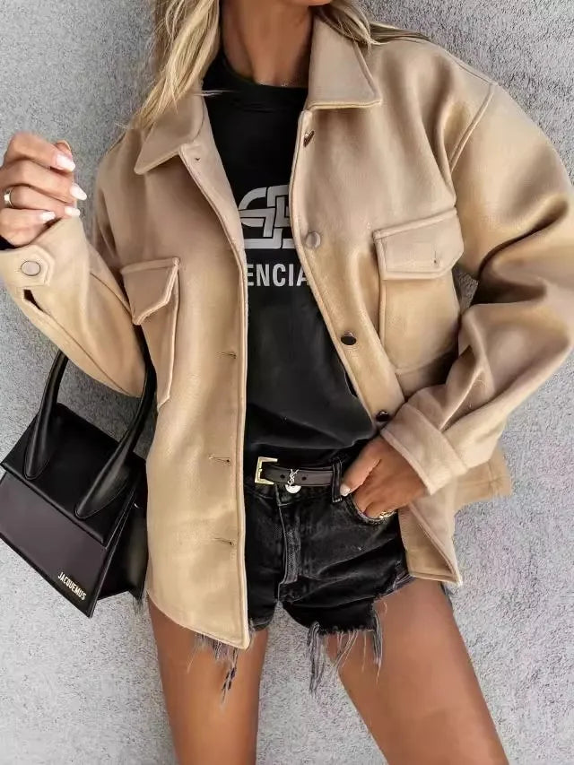 Faux Leather Shacket | Street Style Essential | Cool-Girl Approved