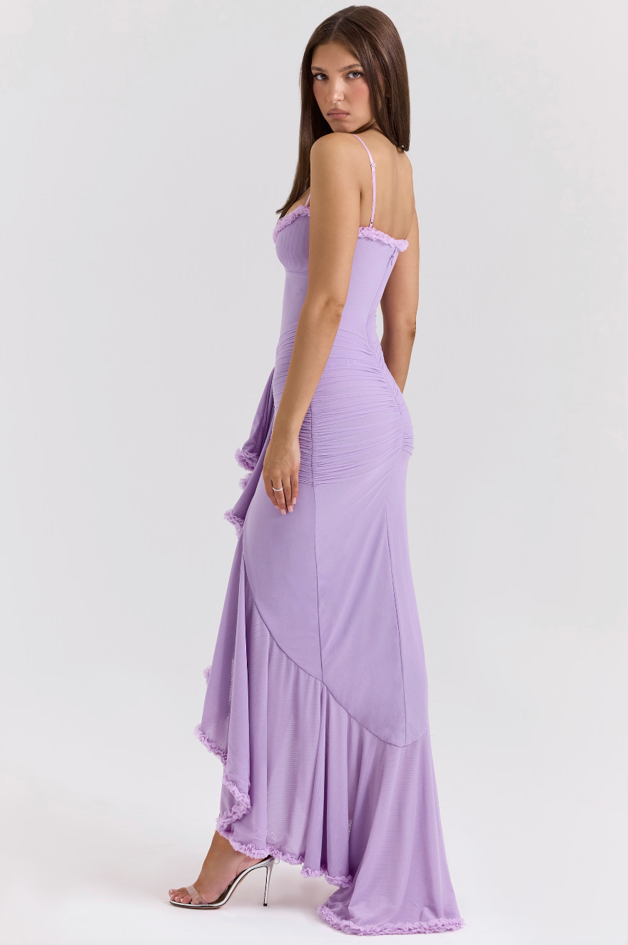 Strapless Ruffle Maxi Dress | Elegant | Glamorous & Chic