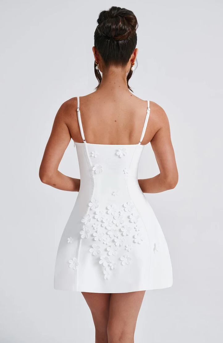 Embellished Mini Dress | Glamorous | Rhinestone Detail