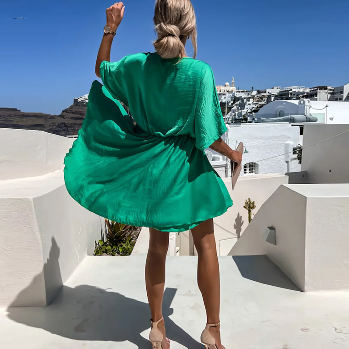 Flowy V-Neck Mini Dress | Lightweight & Chic | Effortless Summer Style