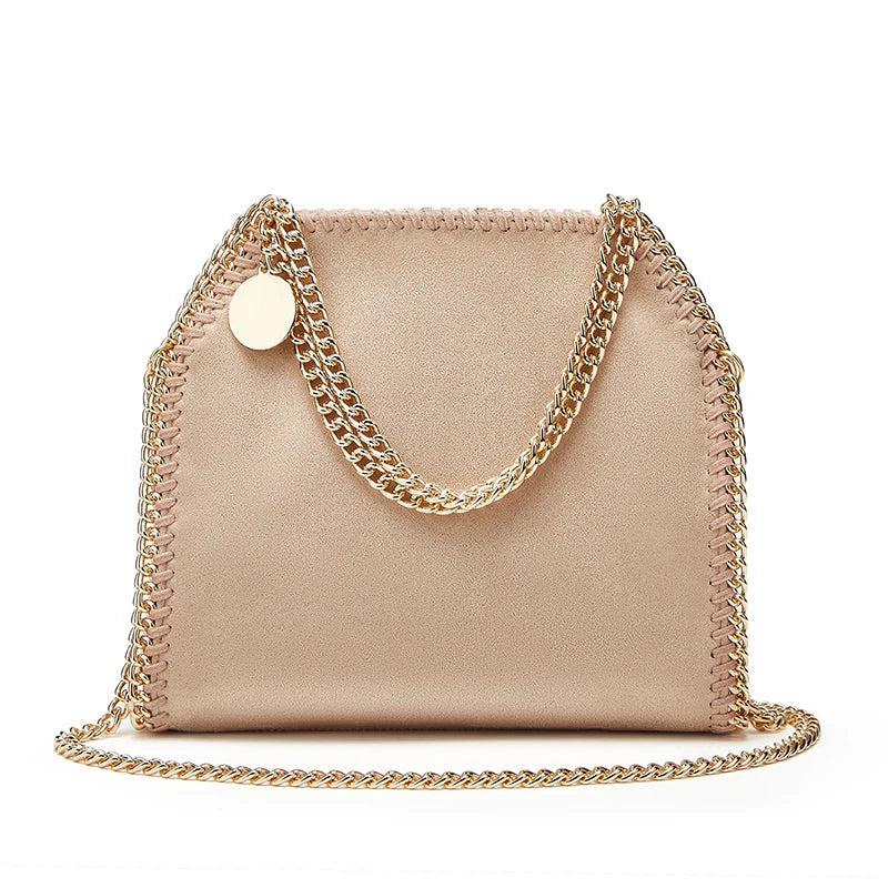 Women's Chain Shoulder Bag | Chic & Edgy | Faux Leather
