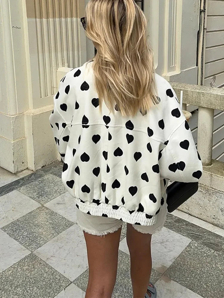 Dalmatian Faux Fur Jacket | Polyester | Cropped Statement Outerwear